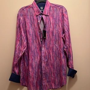 NWT Men’s Bugatchi Button Down Shirt